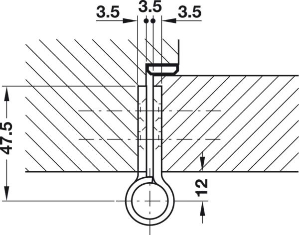 Objekttürband Edelstahl VN 2929/100 für ungefälzte Objekttüren bis 100 kg Simonswerk